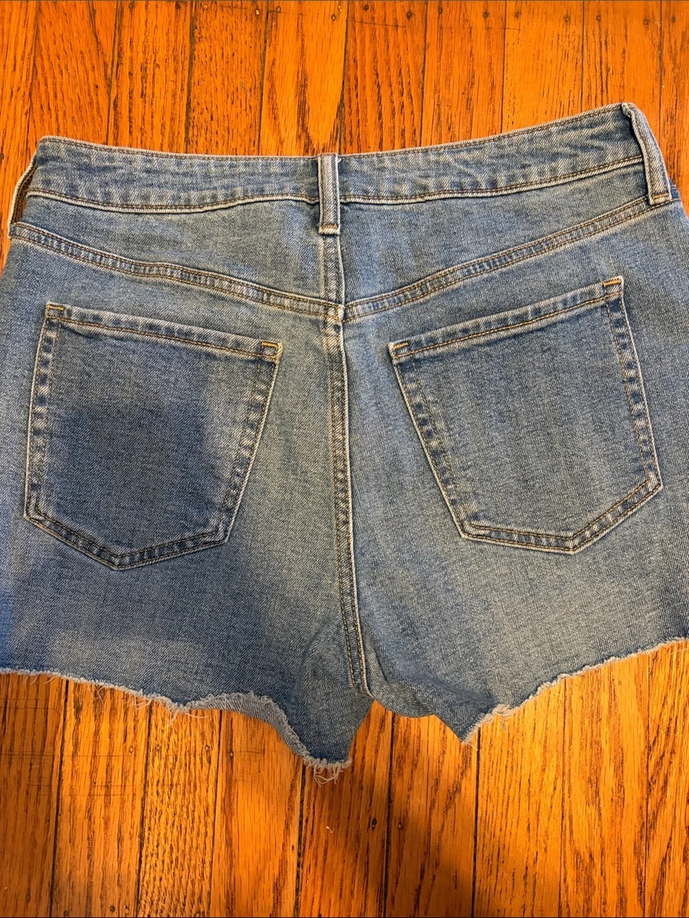 Old Navy Light Blue Raw Hem Denim Shorts